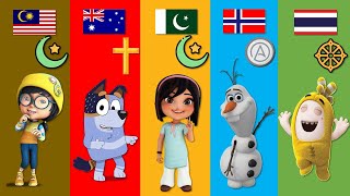 Cartoon Characters Religion From Different Countries | Pt.2 by BRAIN BUSTER 11,370 views 6 months ago 2 minutes, 12 seconds