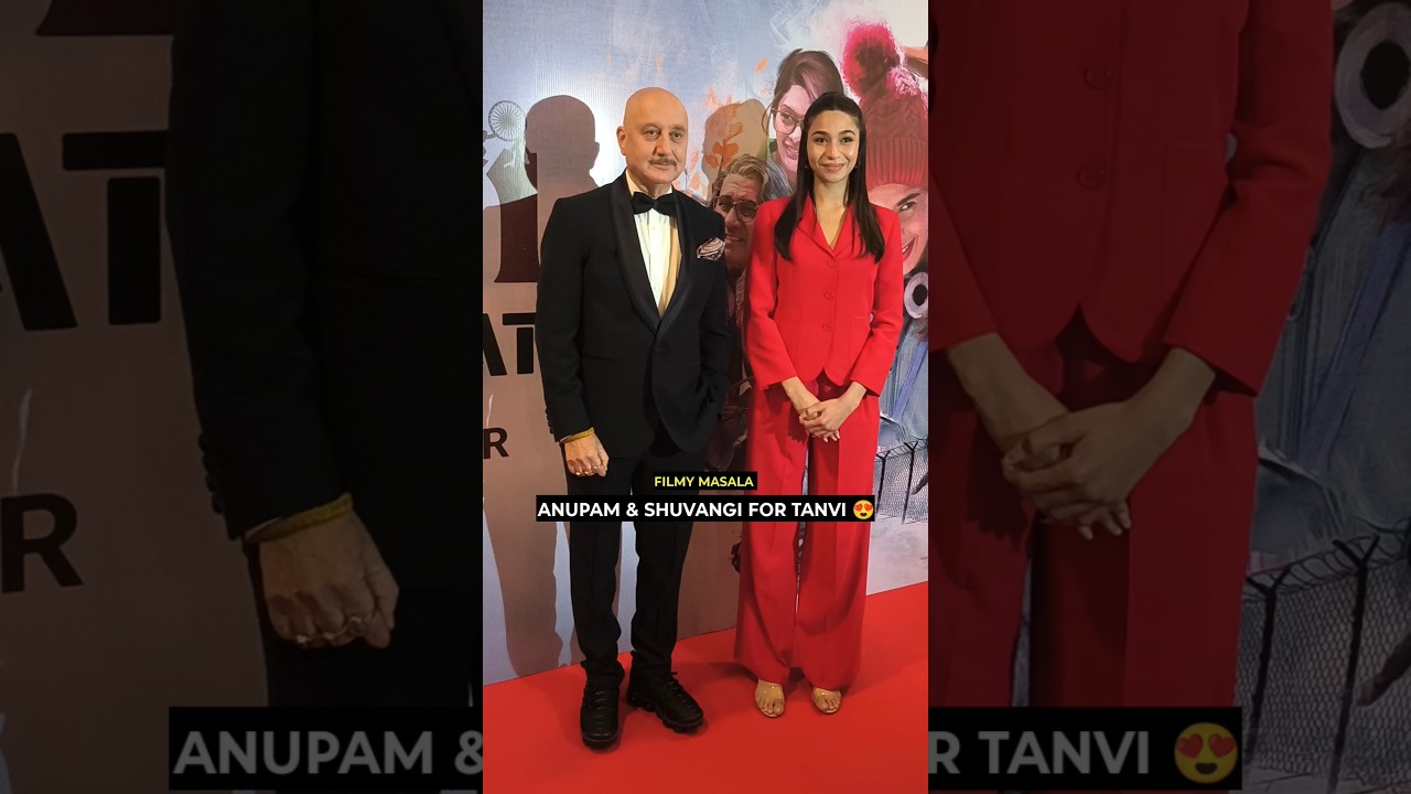 ANUPAM KHER & SHUBANGI AT TANVI THE GREAT  