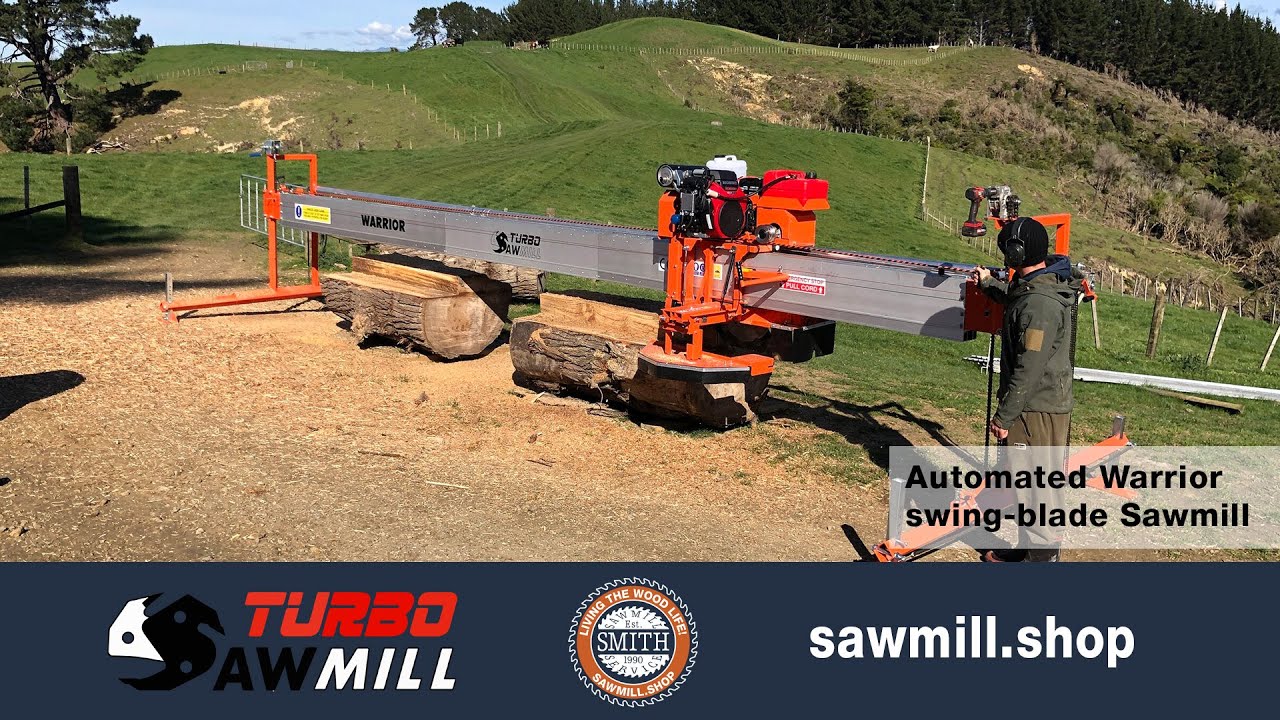 TurboSawmill Automated Warrior swing-blade sawmill