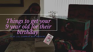 BIRTHDAY IDEAS for 9 year olds / LOL fuzzy pets SURPRISE unboxing