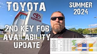 Toyota 2nd key fob availability update