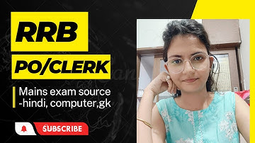 Rrb po/clerk mains source (Hindi, computer,gk...)🎯#rrb#ibps#video