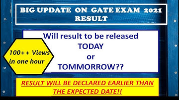 GATE 2021 Exam Result will be declared earlier !!!||BIG UPDATE||CUT OFFF||ANSWER KEY||IN ENG