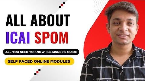 ALL ABOUT ICAI SPOM | YOU NEED TO KNOW | BEGINNER