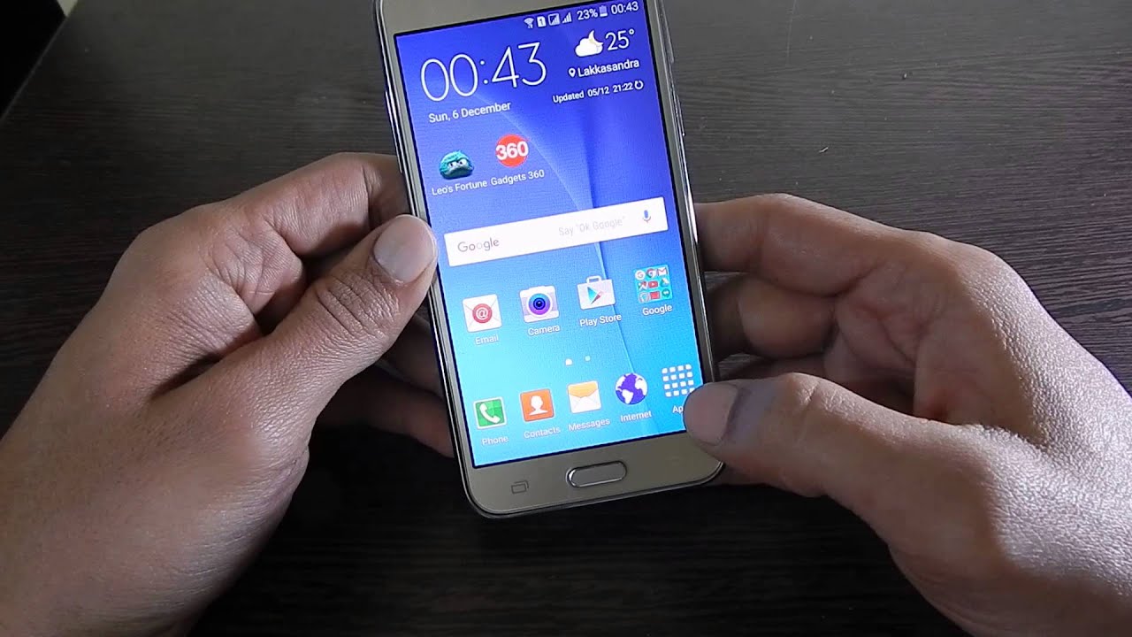 How To Take Screenshot On Samsung Galaxy J5, J7,J2 - Youtube