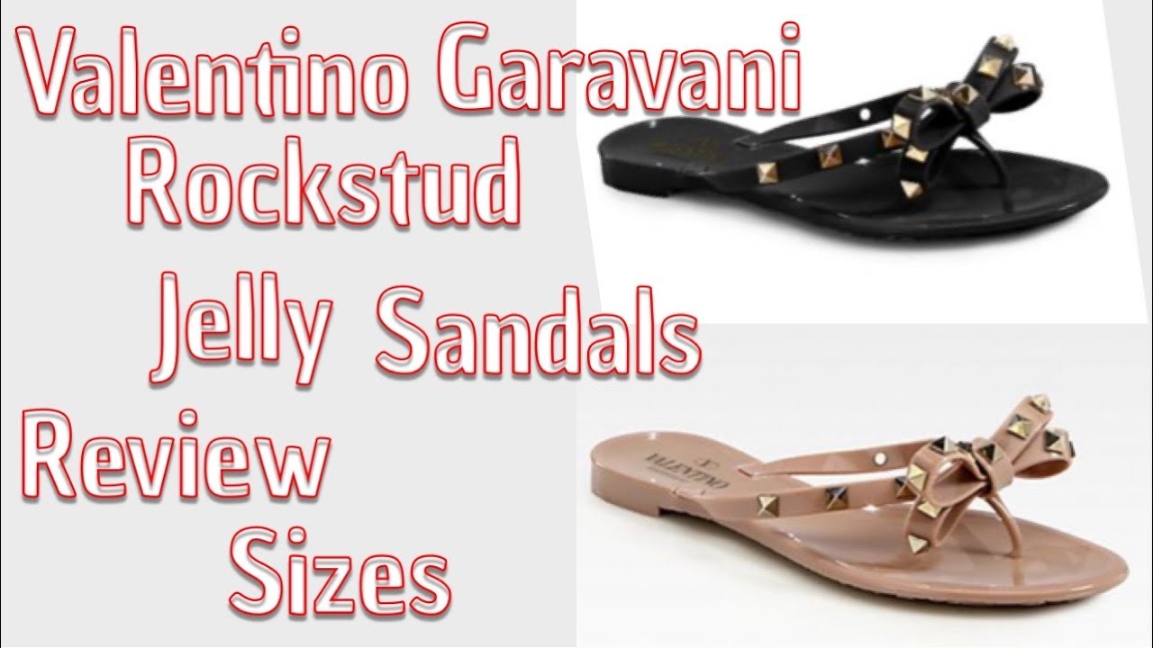 Valentino Garavani Rockstud Jelly Flat Gladiator Sandals | Neiman Marcus