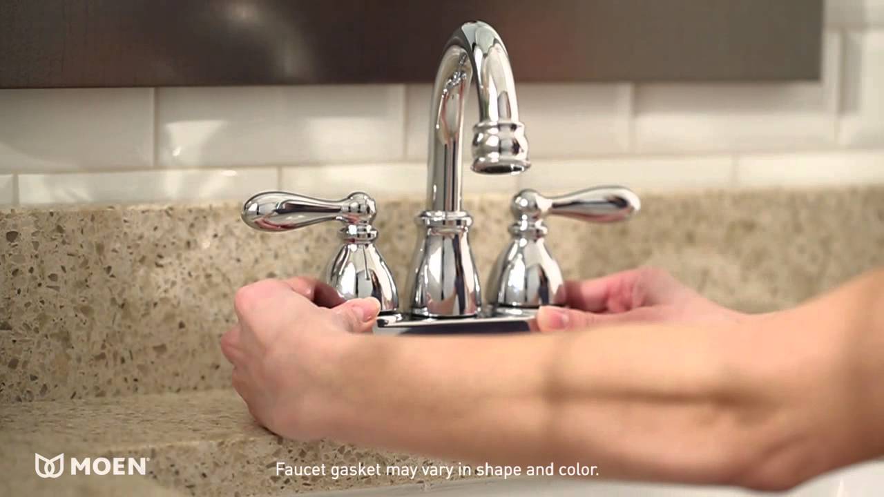 Caldwell Two Handle High Arc Bathroom Faucet Moen Features