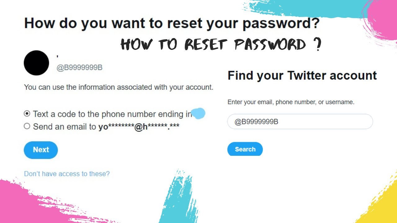 Reset Password Twitter [Step by step 2021 ] - YouTube