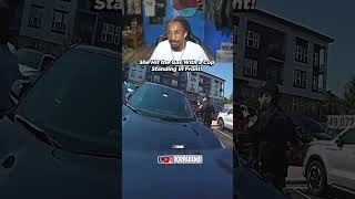 She Hit the Gas With a Cop Standing in Front #SHORTS #poppabenji