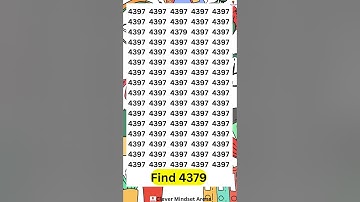 🔍 Find the Odd Number! Can You Spot It? 🧠 #OddNumberChallenge #BrainTeaser #shorts #games #eyesight
