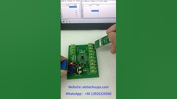PTA8C04 4ch PT100 RS485 acquisition module testing