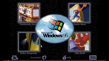 Windows 95 OSR2 interactive CD Sampler videos