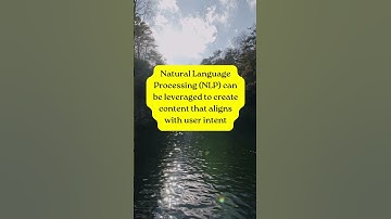 Natural Language Processing (NLP) is an AI model to better understand the user intent. #NLP