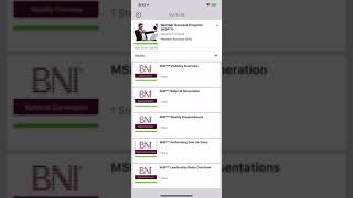 BNI University Mobile App Video Walk Through screenshot 1