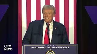 Trump Joins the Fraternal Order of Police in North Carolina for Official Endorsement
