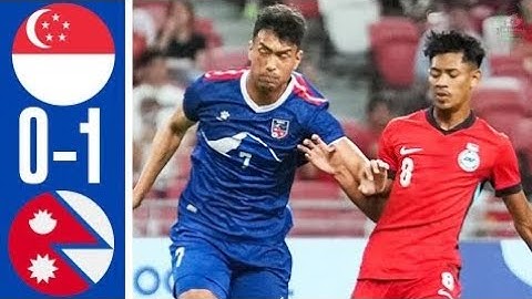 Nepal vs Singapore 1-0 extended highlights| International Friendly match #singapore #nepal #NEPvsSGP