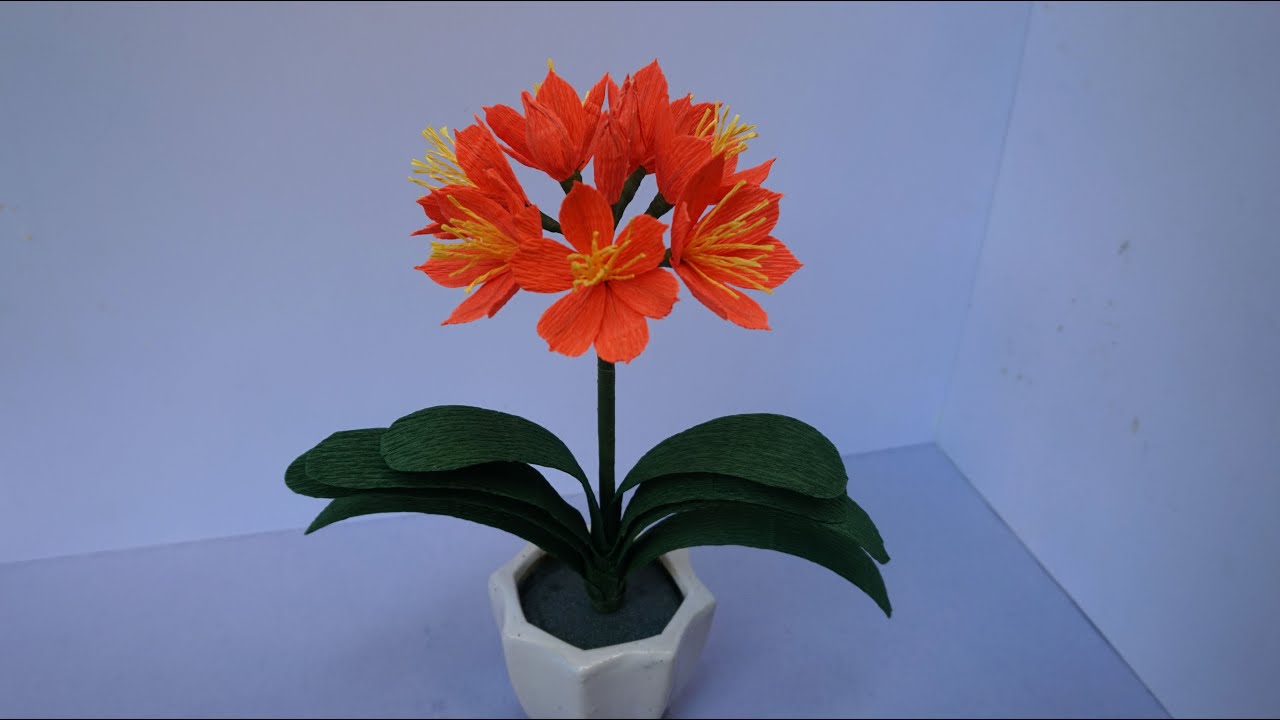 Como hacer flores de papel crepe - LIRIO de KAFFIR/[DIY] Tutorial - thptnganamst.edu.vn