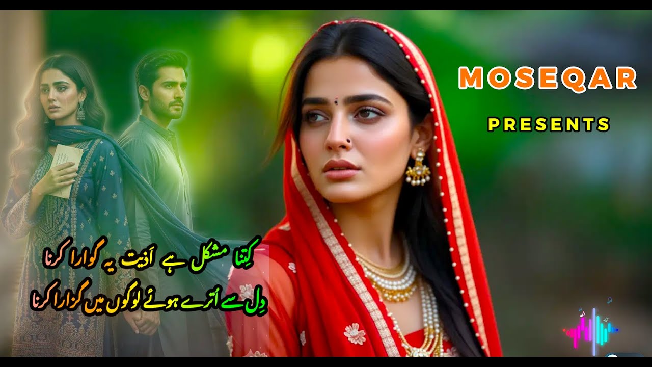 Kitna Mushkil Hay Azeyat/کتنا مشکل ہے اذیتNew best Sad Ghazal 2025/Heartbreak Hindi Urdu Ghazal Song