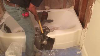 Tub To Shower Conversion / Cast Iron Bathtub Cutting Test