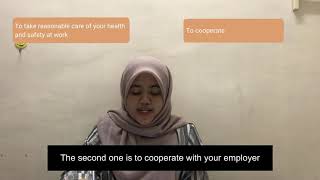 ASSIGNMENT 2 - Roles of Occupational Safety and Health Regulations in the Workplace