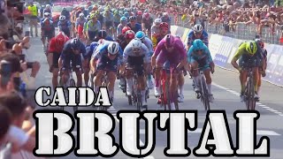 BRUTAL CAIDA Y BLOQUEO AL SPRINT ETAPA 11 GIRO D ITALIA 2024