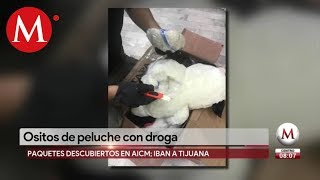 Encuentran droga adentro de muñecos de peluche en CdMx