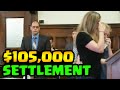 $105k FALSE IMPRISONMENT & ASSAULT SETTLEMENT --- OFFICER GOES TO JAIL