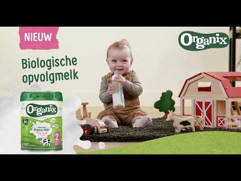 Organix Biologische opvolgmelk. Van biologische boerderijen, voor blije baby's!💚