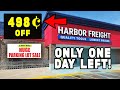 Harbor Freight Parking Lot Sale (ONLY ONE DAY LEFT)
