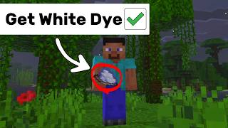 How To Get White Dye in Minecraft Fast | White Dye Recipe Minecraft