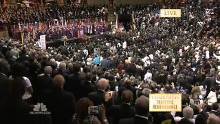 President Obama Amazing Grace during at Funeral Charleston