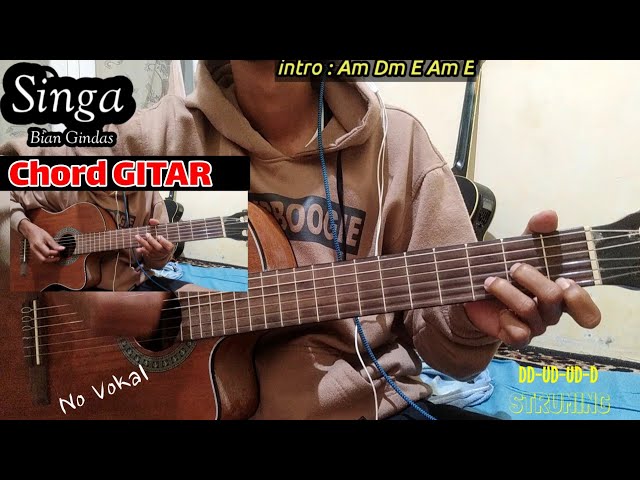 Bian Gindas - Singa ( Sipit Ngangenin ) Kunci Gitar class=