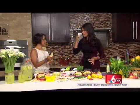 Bren Herrera On Nbc Miami In The Mix Cooking Healthy Summer Dishes With Sa Hummus-11-08-2015