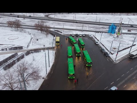 «Зеленые» в городе: на оренбургские маршруты выехали новые ЛиАЗы