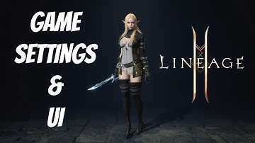 Lineage 2M - Game settings and UI