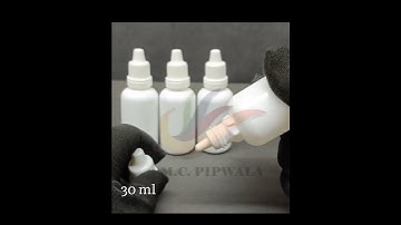 Introducing the 30 ml HDPE Material Milky White Seal Dropper Bottle with Cap & Plug by M.C. PIPWALA
