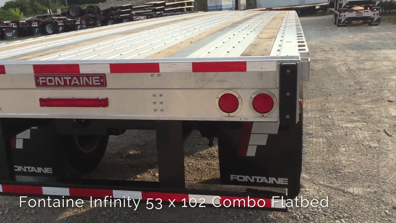 2018 FONTAINE 53 x 102 combo flatbeds CA and Canada legal rear a For Sale