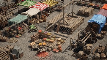 Medieval Market 1.3 [UE5][HISM]
