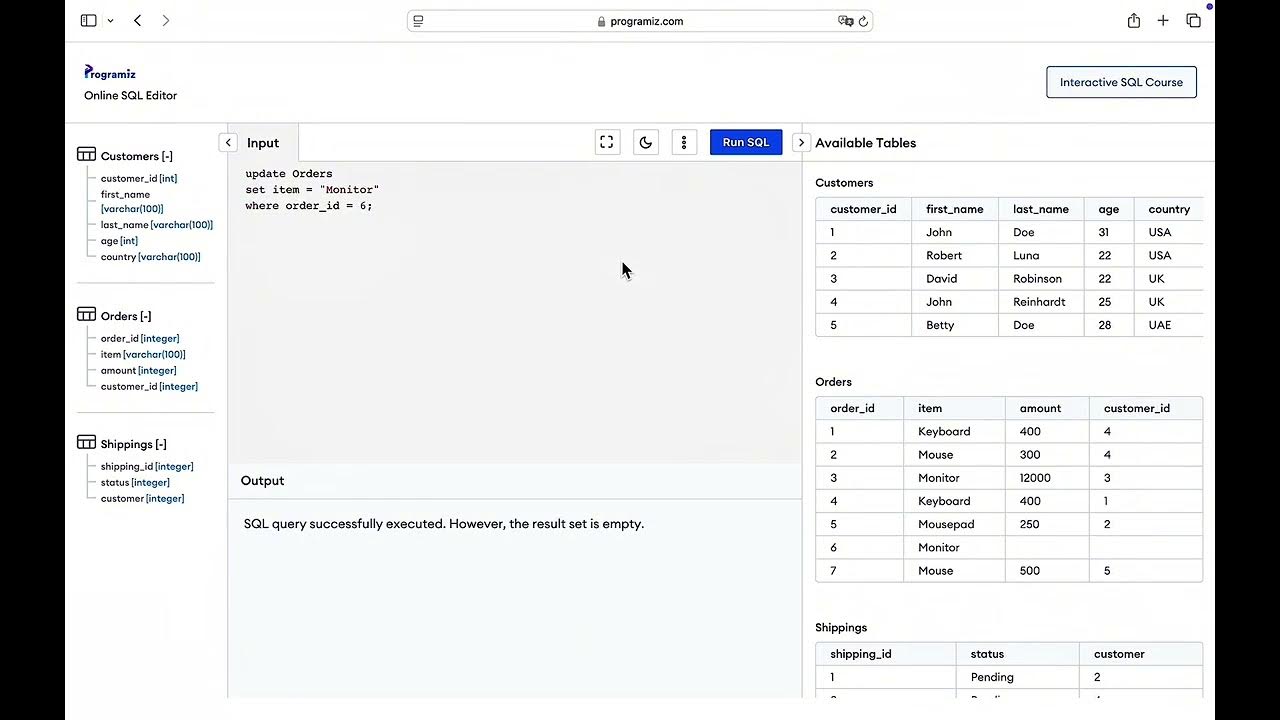 สอนการใช้งานคำสั่ง SQL พื้นฐาน | คำสั่ง INSERT INTO,UPDATE,DELETE - YouTube
