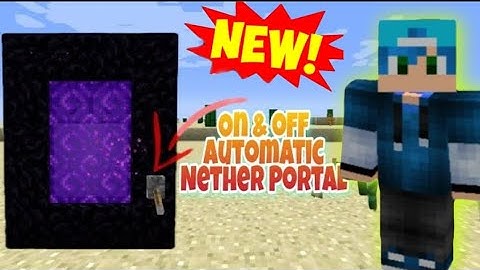Minecraft 1.18 : How To Make {Automatic Nether Portal} ||Easy Tutorial || In New Bedrock