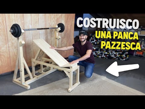 COSTRUISCO UNA PANCA PIANA INCLINABILE E RICHIUDIBILE CON 6 PEZZI DI LEGNO