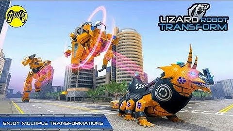 Lizard Robot Transforming Car Game | Chari Games