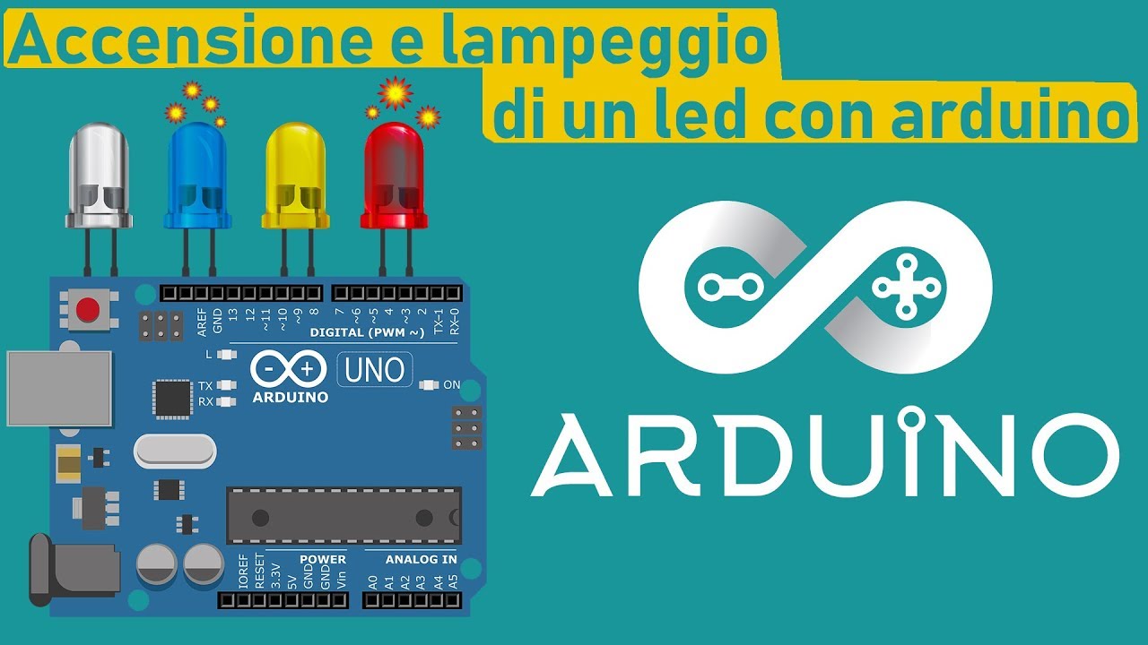 Accensione e lampeggio di un Led. #ARDUINO_1 - YouTube