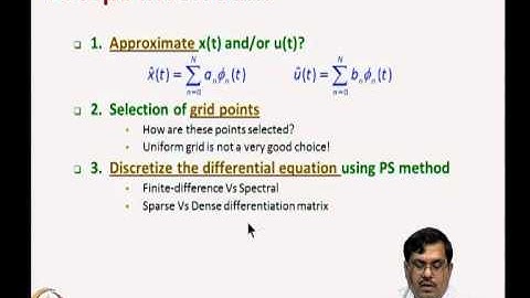 Mod-11 Lec-22 Transcription Method to Solve Optimal Control Problems