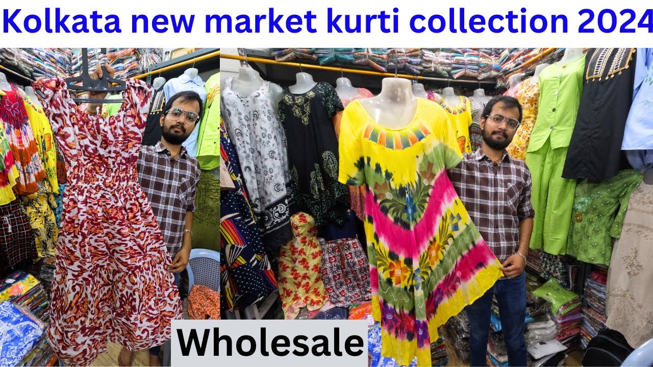 kolkata ladies dress wholesale market New GIrls Wear First Vlogs Video On Youtube 2024 size--4