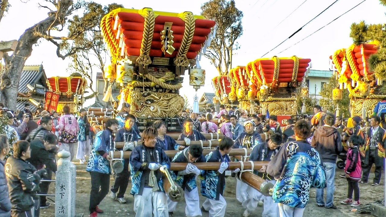 【南あわじ市 神代八幡神社 春祭り 2015】だんじり·神輿 鎮守神社~還幸 2015.3.08