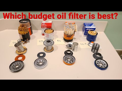 Are budget oil filters as good as premium? Cut open champion, carquest, fram, and AC Delco filters