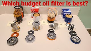 Are budget oil filters as good as premium?  Cut open champion, carquest, fram, and AC Delco filters