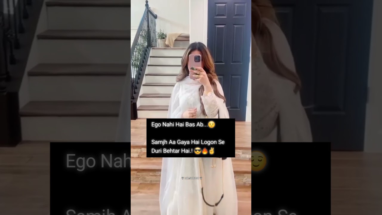 😎Ego Nahi Hai😌 Girls Attitude Shayari Status🔥 Attitude Status 😈