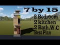 7 by 15 feet modern home design # 7  by 15 best house plan # 7*15 small home design 7x15 house plan